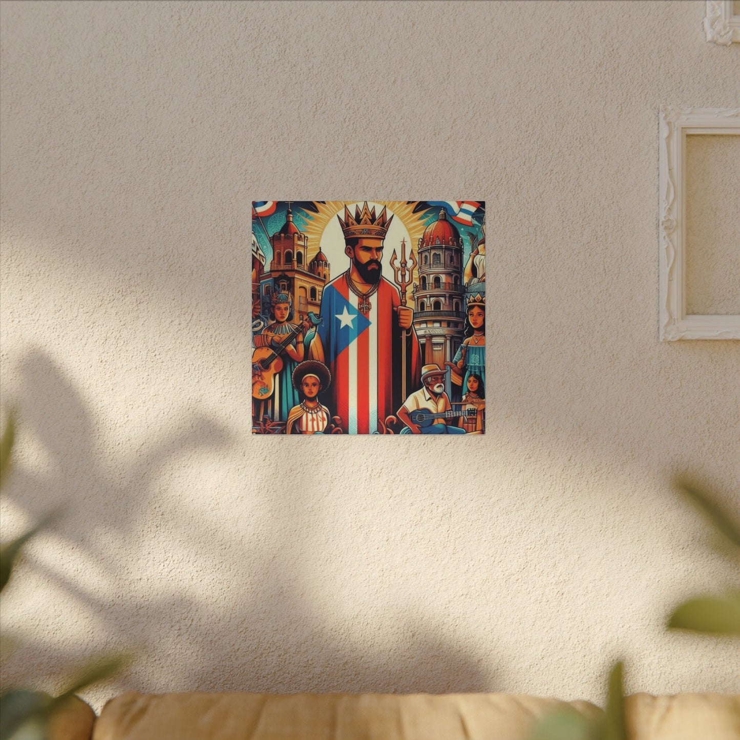 Vibrant Puerto Rican Art Canvas, Cultural Wall Decor, Celebration Decor, Unique Gift, Home Accent, Multi - Size - Metamorphosis Creations