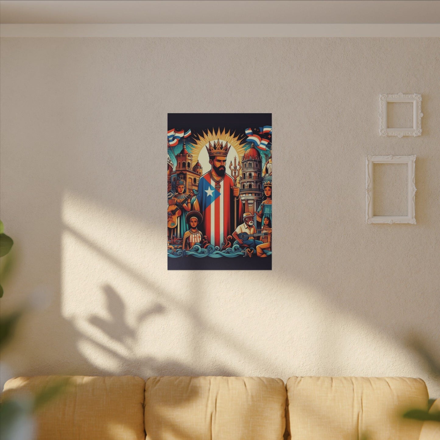 Vibrant Puerto Rican Art Canvas, Cultural Wall Decor, Celebration Decor, Unique Gift, Home Accent, Multi - Size - Metamorphosis Creations