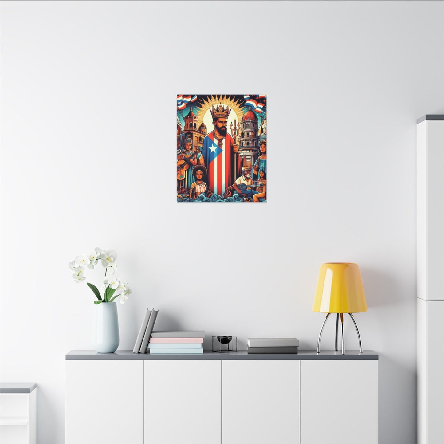 Vibrant Puerto Rican Art Canvas, Cultural Wall Decor, Celebration Decor, Unique Gift, Home Accent, Multi - Size - Metamorphosis Creations