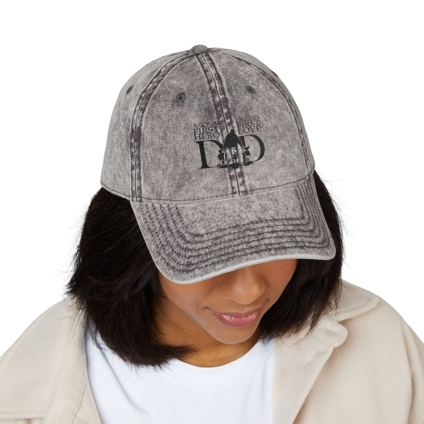 Vintage Dad Cap – Adjustable Unisex Cotton Hat, Classic Gift for Dads & Father Figures, Distressed Look, Everyday Wear - Metamorphosis Creations