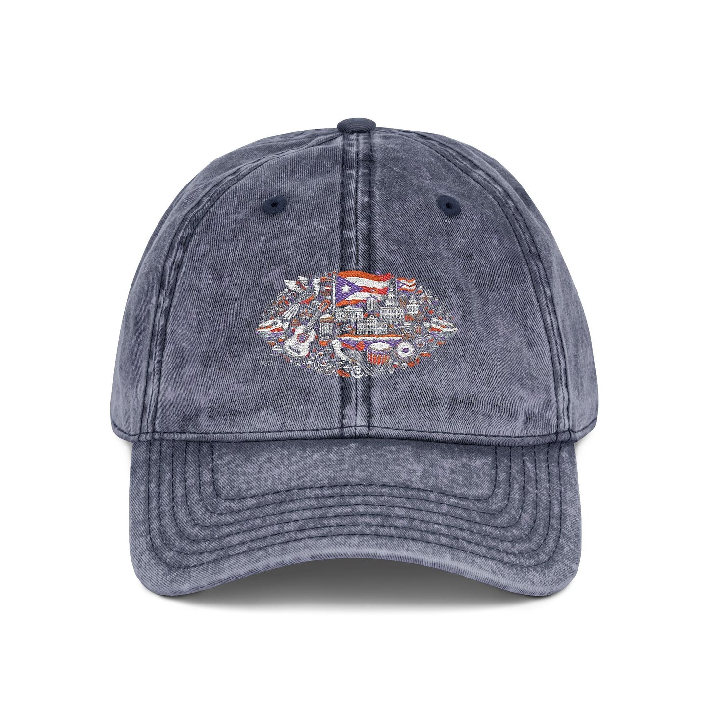Vintage Embroidered Dad Cap – Unisex Cotton Hat with Distressed Look, Adjustable Fit, Classic Everyday Style - Metamorphosis Creations