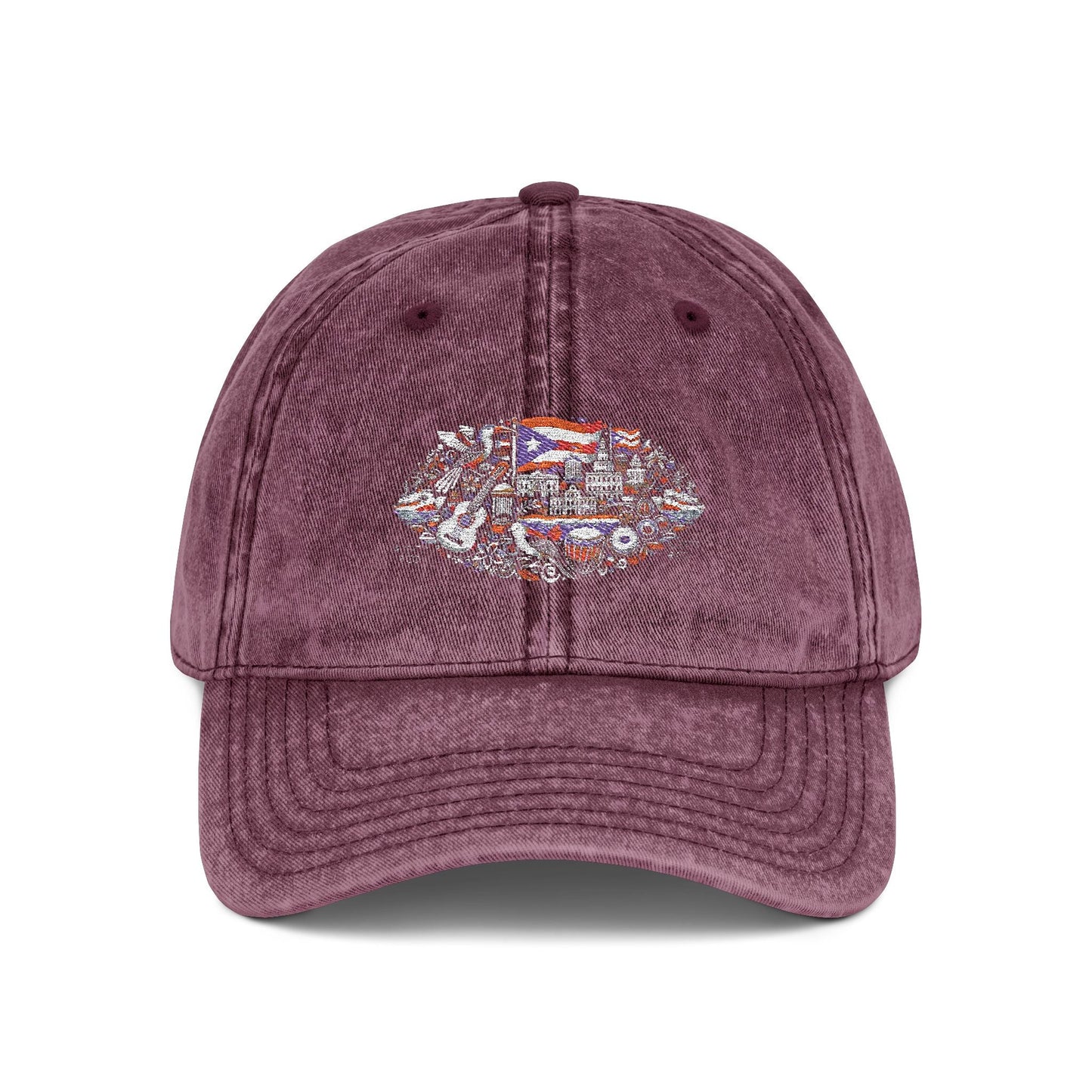 Vintage Embroidered Dad Cap – Unisex Cotton Hat with Distressed Look, Adjustable Fit, Classic Everyday Style - Metamorphosis Creations