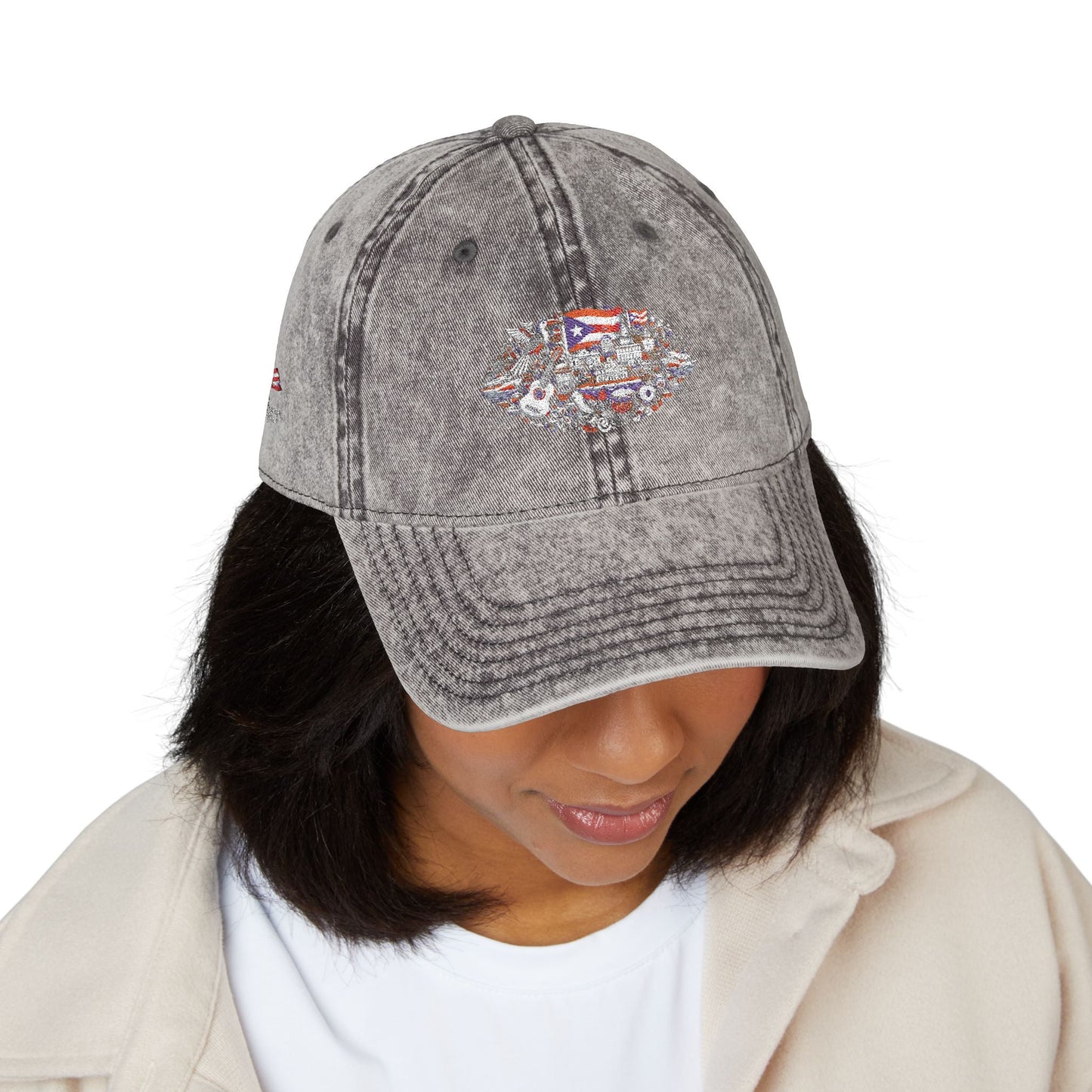 Vintage Embroidered Dad Cap – Unisex Cotton Hat with Distressed Look, Adjustable Fit, Classic Everyday Style - Metamorphosis Creations