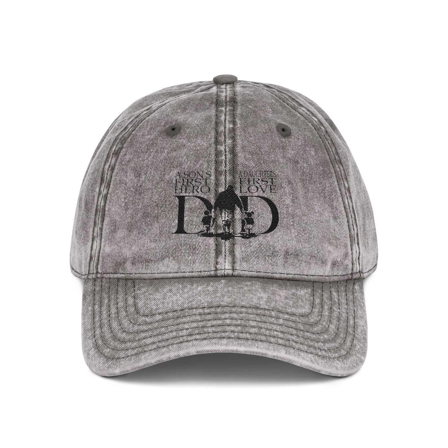 Man wearing distressed vintage dad cap
Close-up of antique buckle on cotton hat
Gift-ready dad hat on rustic table
Casual outfit with classic washed dad cap
Father’s Day gift unisex hat