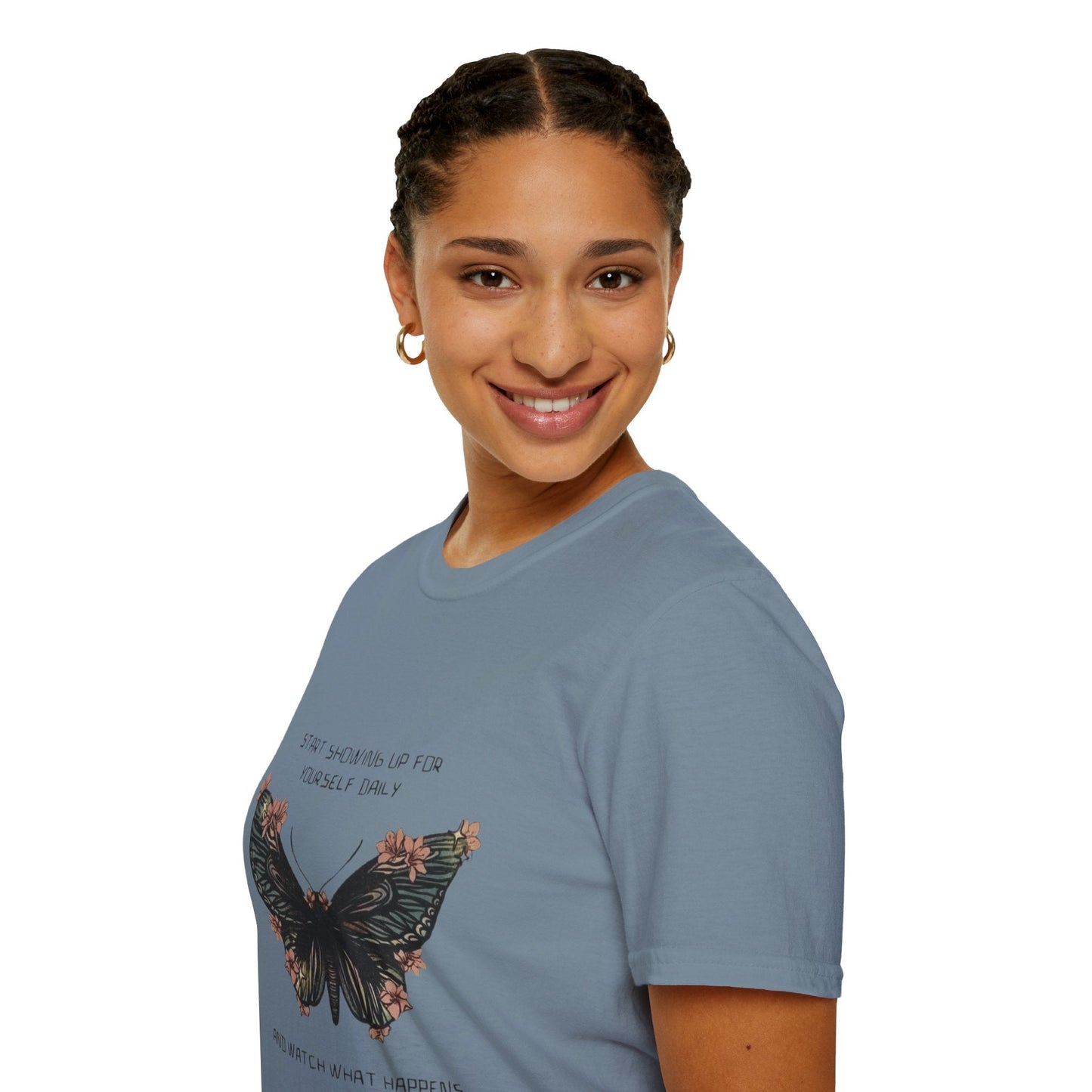 Wear Your Peace. Inspirational Butterfly T-Shirt, Motivational Gift, Unisex Tee, Nature Lover Shirt, Self - Care Apparel, Birthday Gift Idea - Metamorphosis Creations