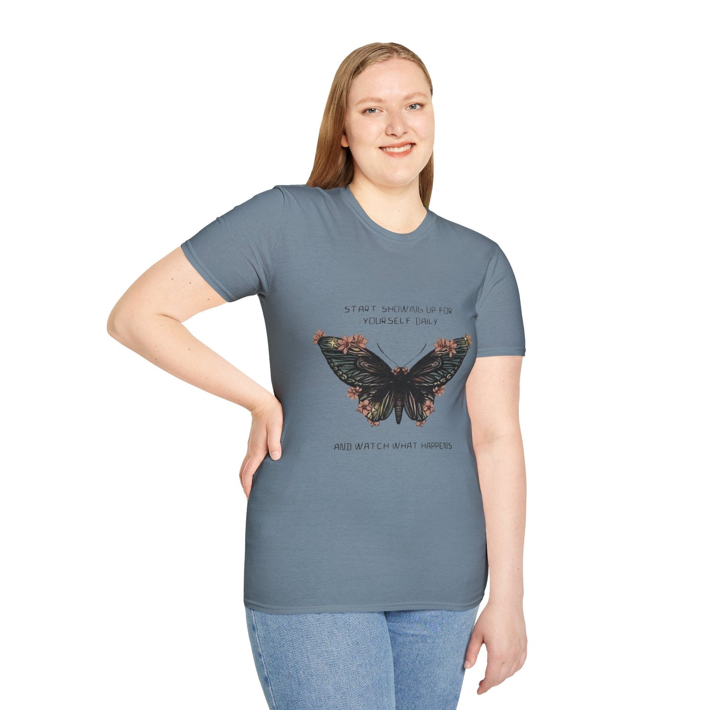 Wear Your Peace. Inspirational Butterfly T-Shirt, Motivational Gift, Unisex Tee, Nature Lover Shirt, Self - Care Apparel, Birthday Gift Idea - Metamorphosis Creations
