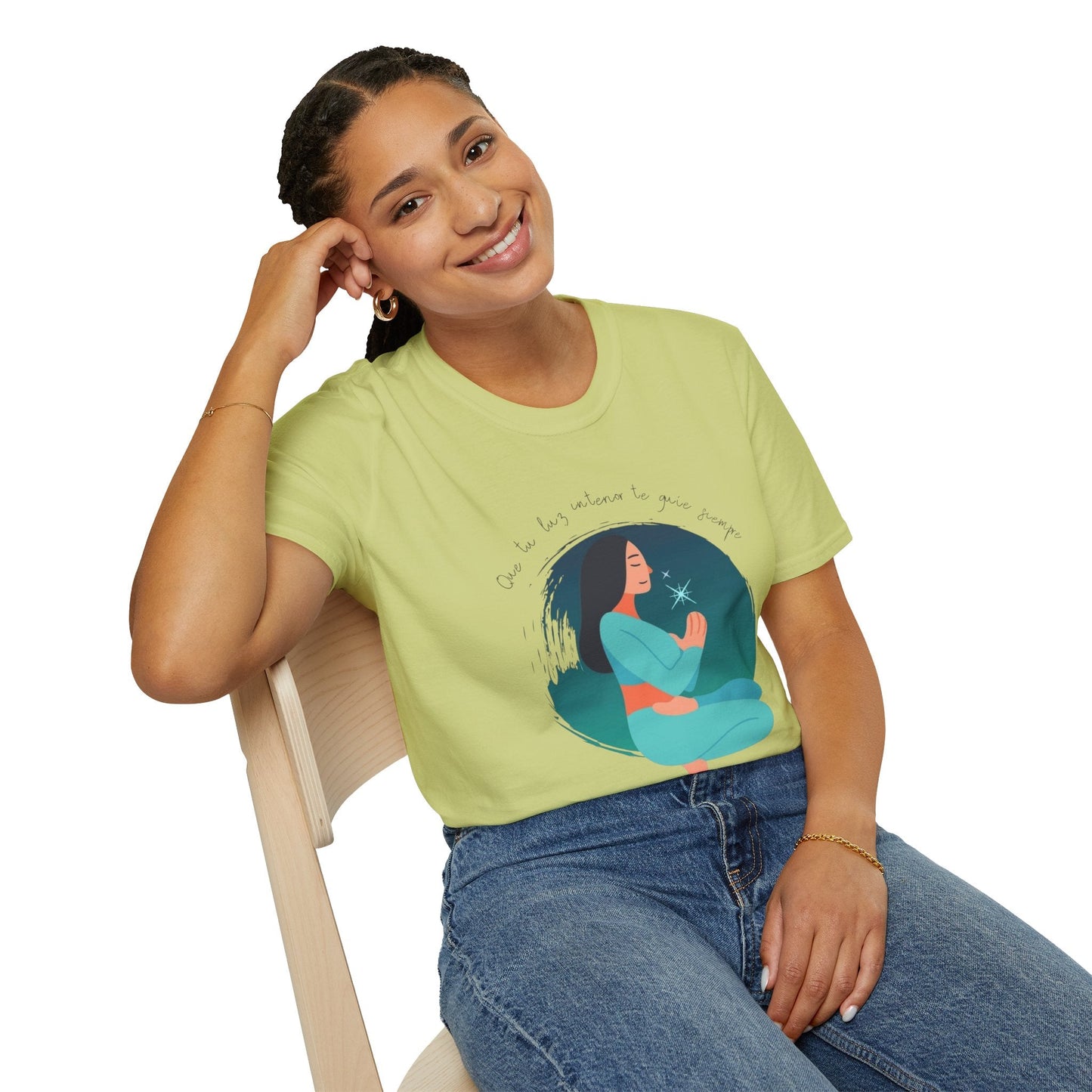 Wear Your Peace. Meditative Goddess T-Shirt, Mindfulness Apparel, Spiritual Gift, Yoga Tee, Relaxation Wear, Inspirational Top - Metamorphosis Creations
