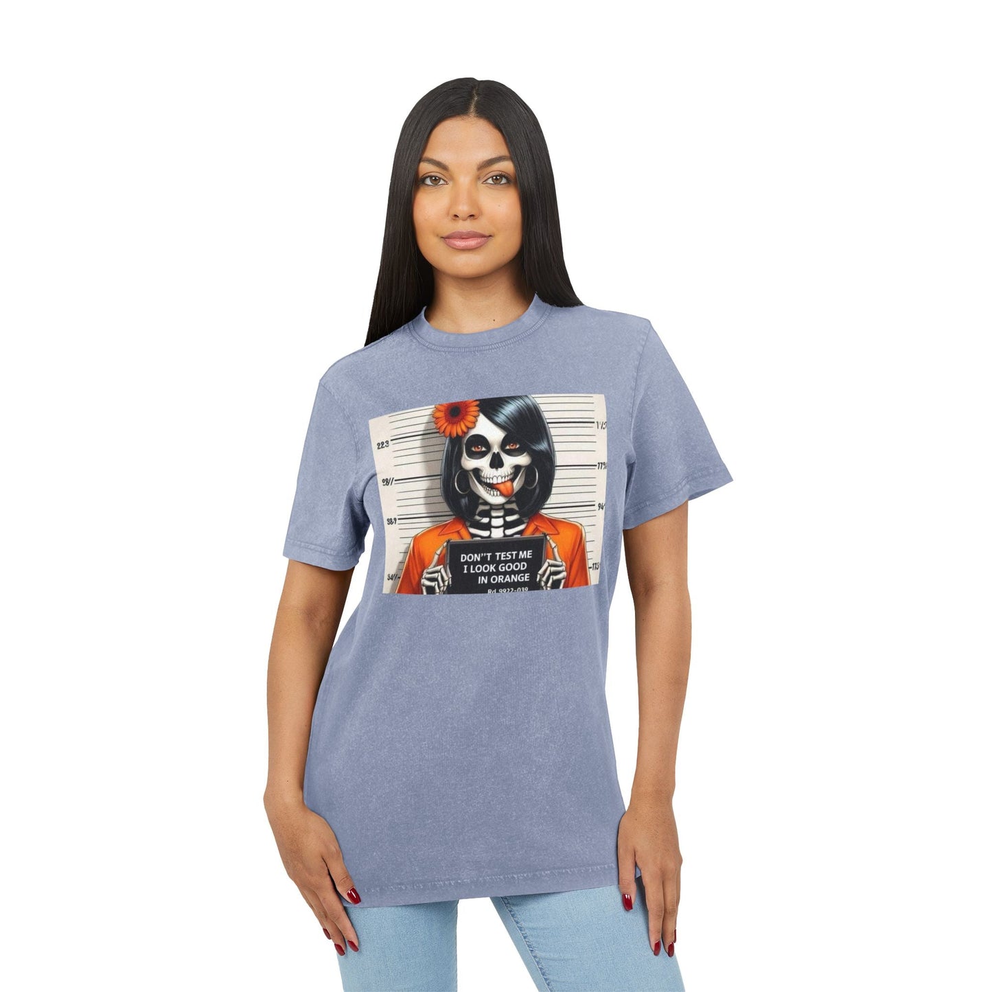 Wickedly Fun Halloween tshirt– Spooky Sips All Season Acid Washed Skeleton Graphic Tee, Casual Halloween Shirt, Unisex Vintage Top, Funny Spooky Shirt, Festival Wear - Metamorphosis Creations