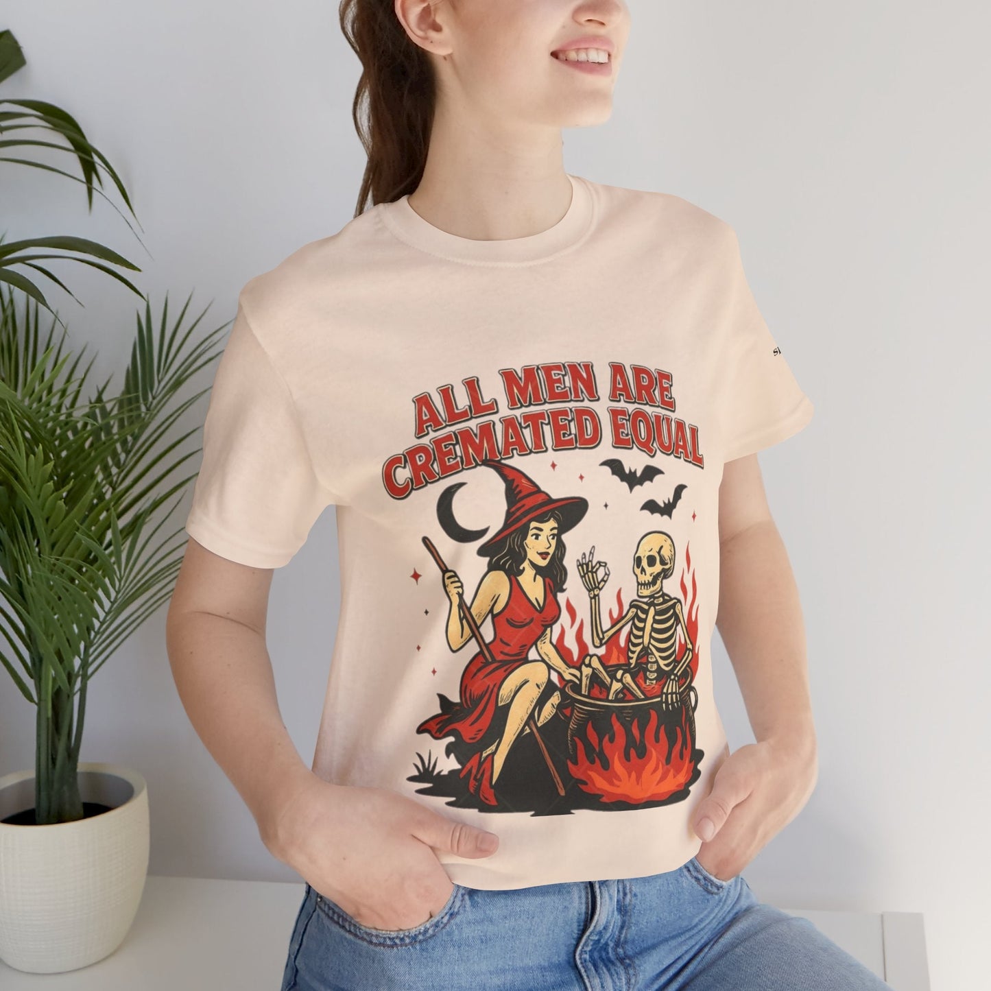 Witchy Humor Tee - Halloween Fun, Unisex T-Shirt, Casual Style, Gift for Spooky Season, Graphic Tee - Metamorphosis Creations