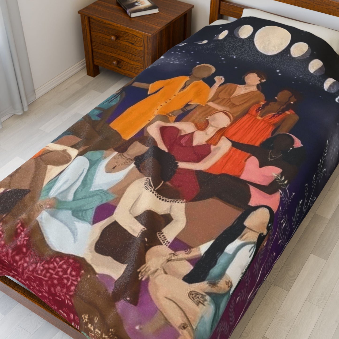 Wrap Your Soul in Comfort – Boho Velveteen Plush Blanket with Ethnic Art, Cozy Throw for Adults, Gift for Friends, Home Decor Essential - Metamorphosis Creations