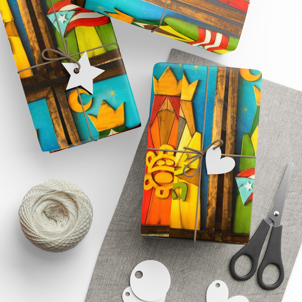 Navidad en Puerto Rico Wrapping Paper – Festive Boricua Holiday Gift Wrap 🇵🇷🎄