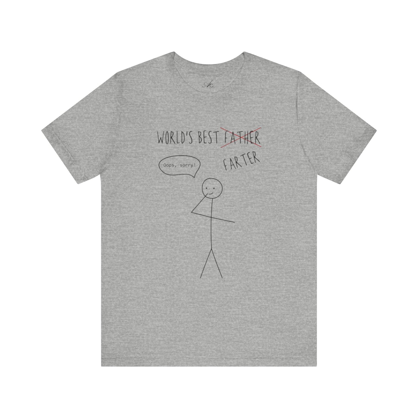 Funny Unisex T-Shirt for Dad, World's Best Farter Tee, Best Dad Ever Shirt, Gift for Father's Day, Dad Humor Apparel