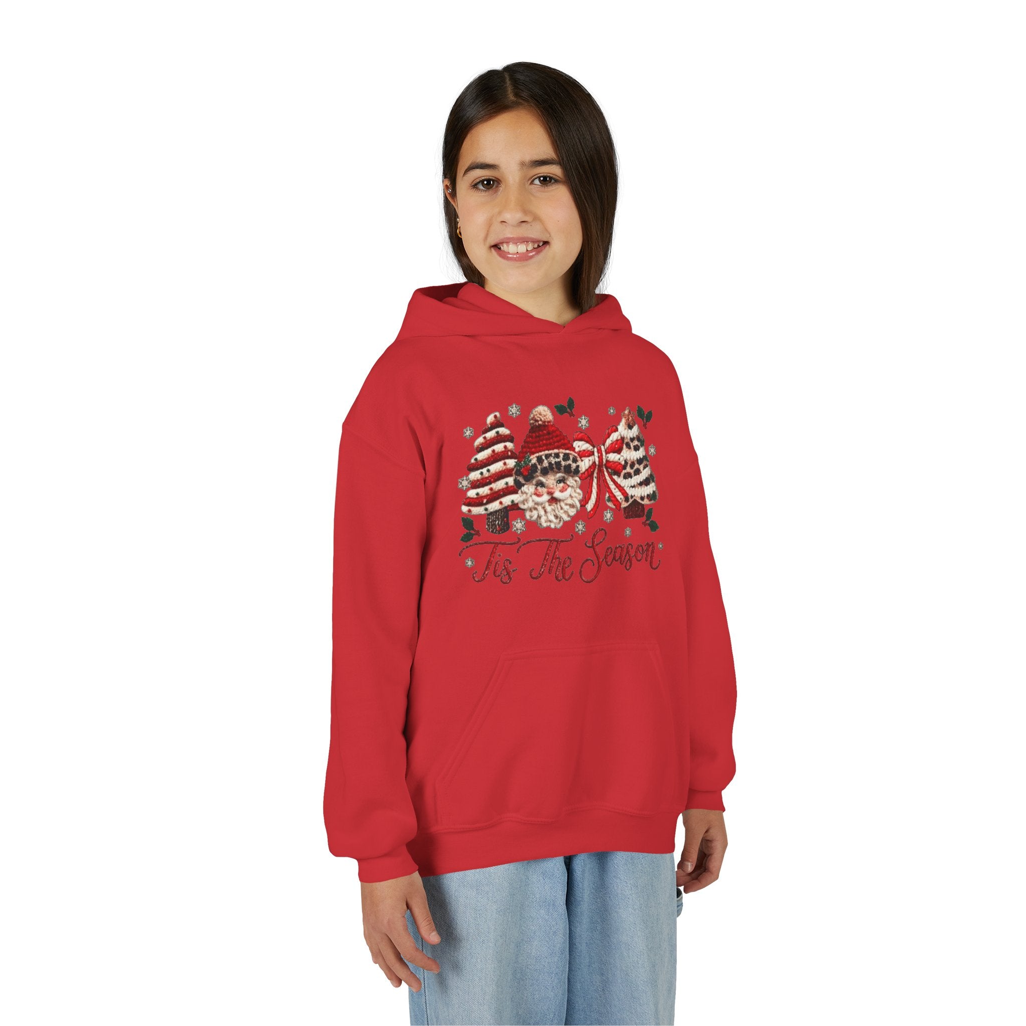 Youth Hoodie  Grinch Christmas Scene with 'Maybe Christmas' Quote