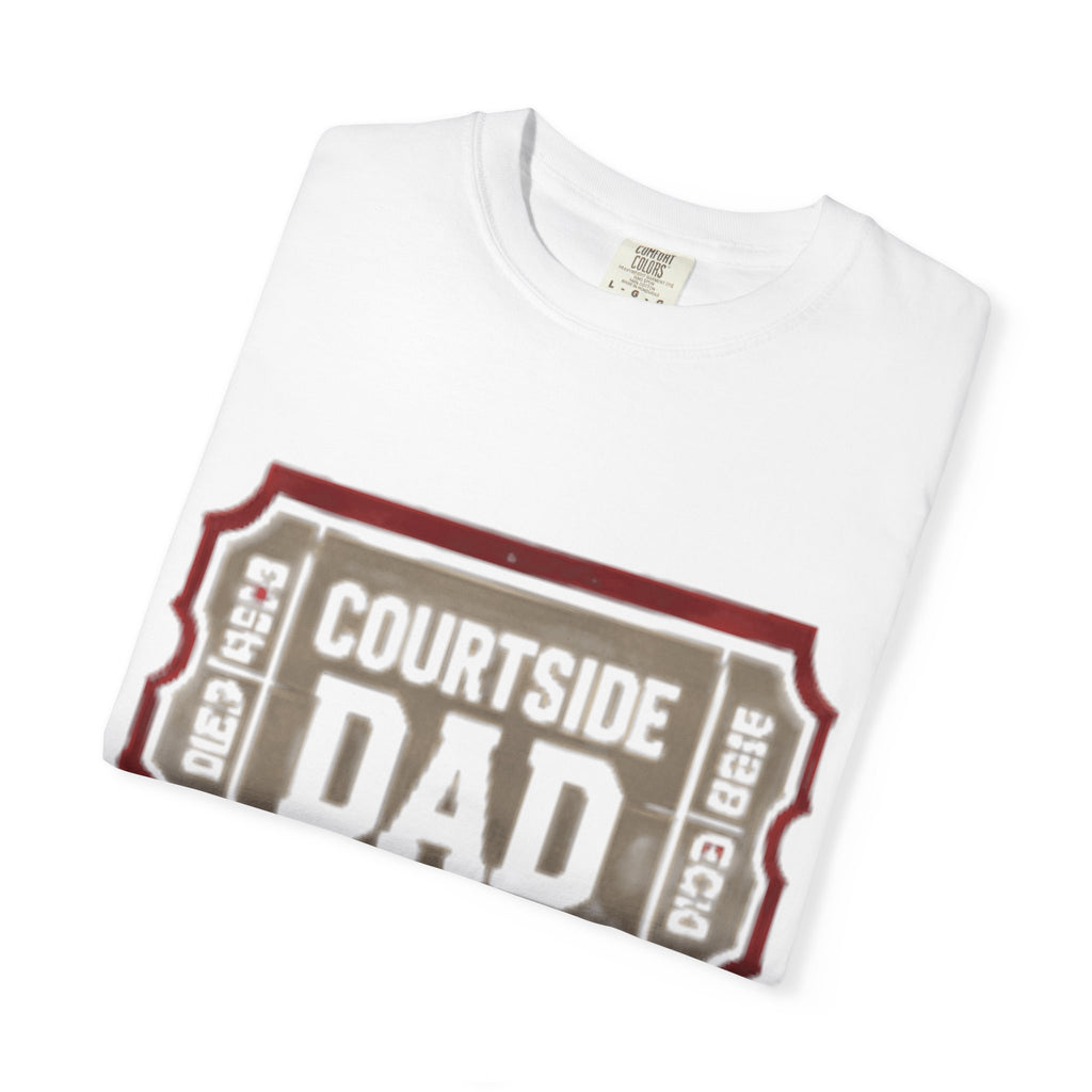 Courtside Dad T-Shirt — Vintage Ticket-Style Basketball Dad Tee
