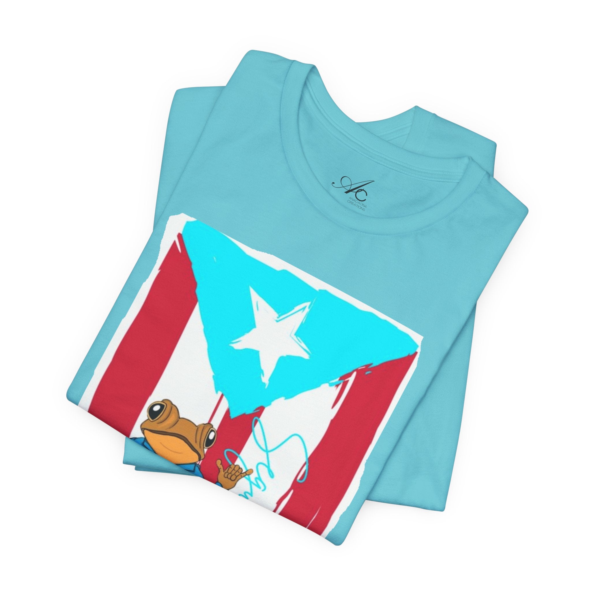 Puerto Rican Coqui Flag T‑Shirt  Boricua Pride Tee