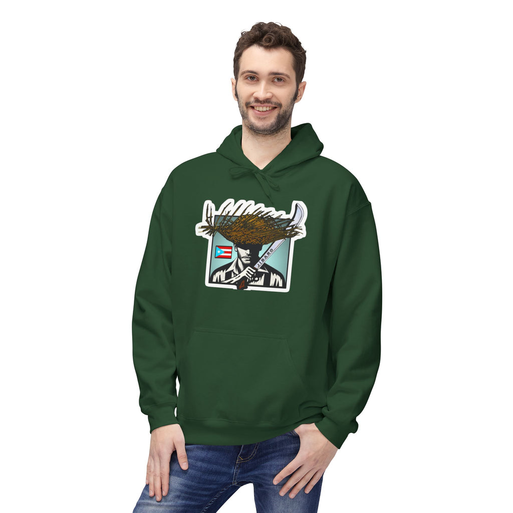 Gíbaro Hoodie  Puerto Rican Pride Pullover with Flag Machete Design