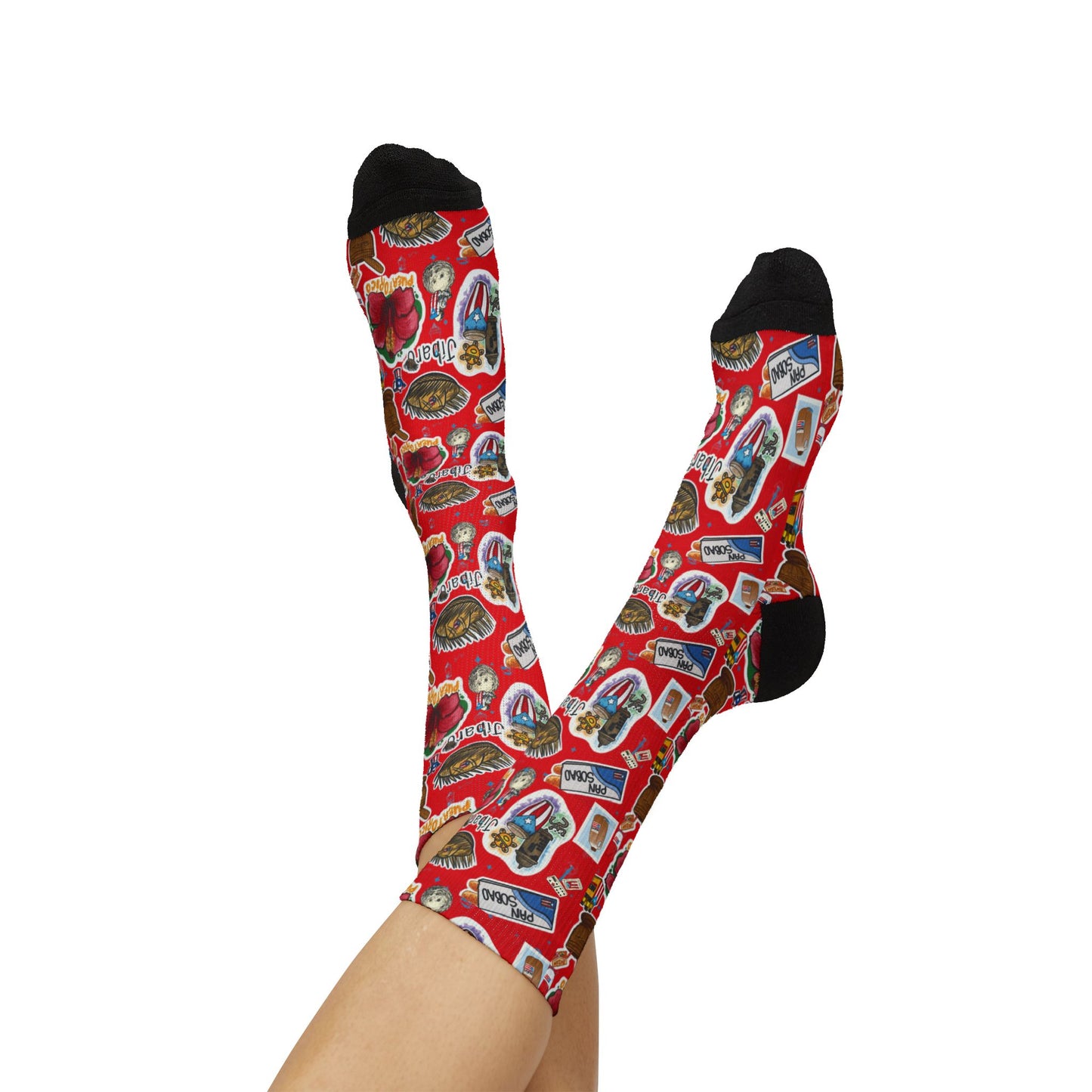 Puerto Rico Pride Sublimation Socks