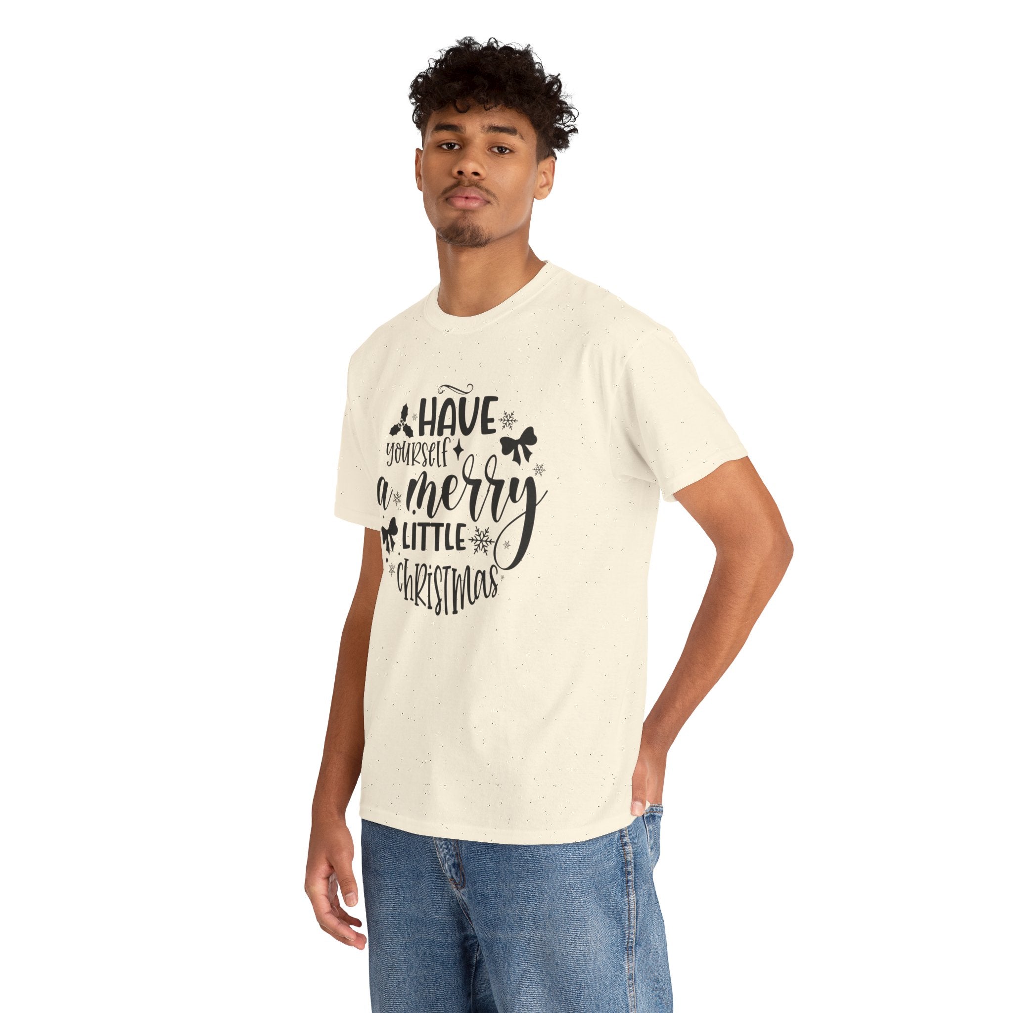Merry Christmas Cotton Tee Holiday Graphic Tees & Cozy Festive Wear