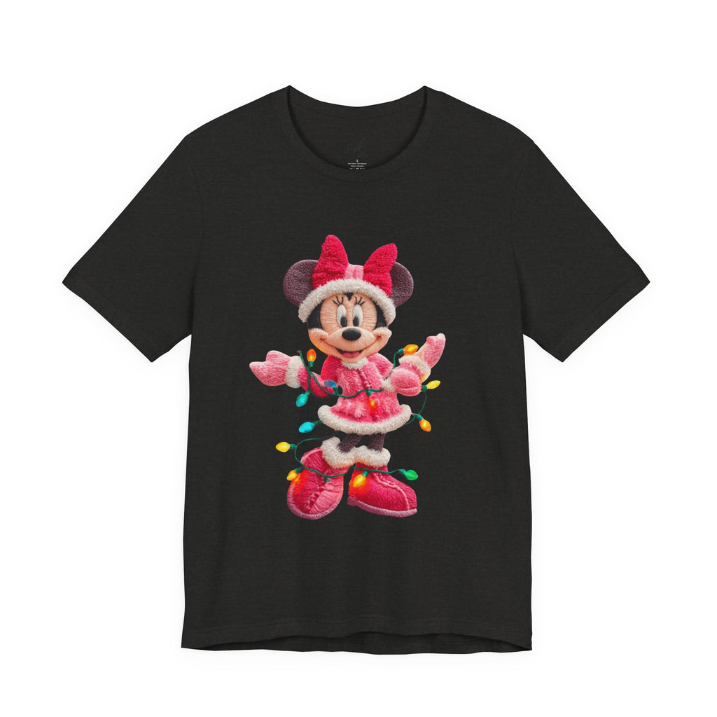 Minnie Mouse Holiday Lights T-Shirt Festive Holiday Designs