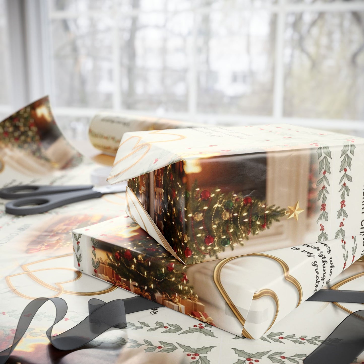 Unique Gift Wrapping Paper Holiday, Birthday Special Occasion Designs Gift Wrap