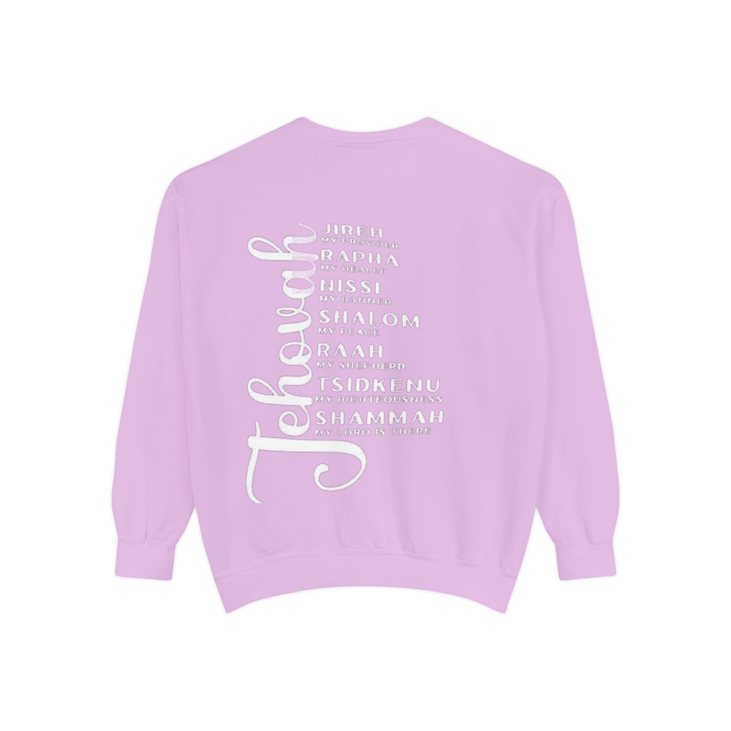 Jehovah Names Sweatshirt  Christian Faith Scriptural Names Pullover