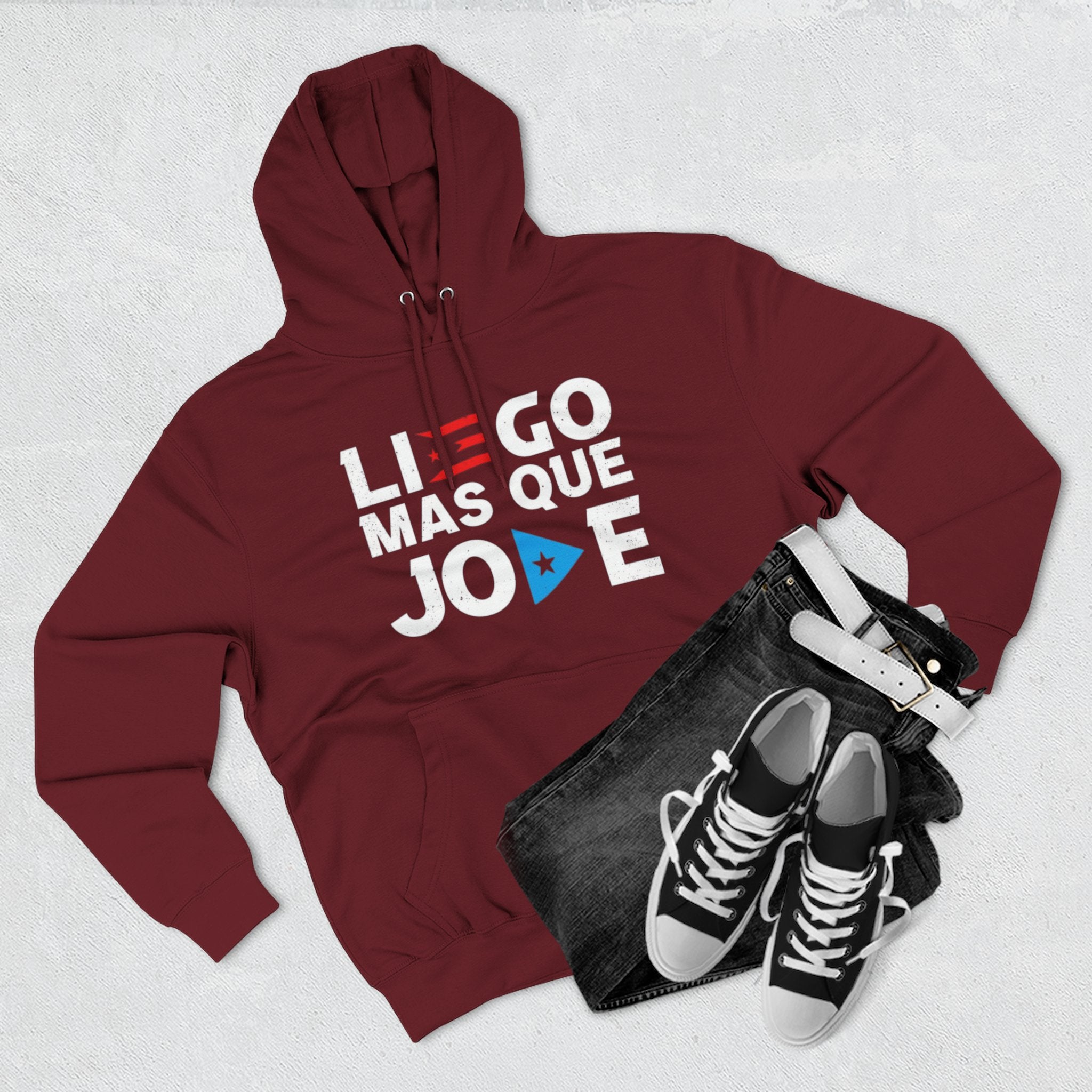 Puerto Rican culture & traditions Navidades Boricuas Collection fleece hoodie