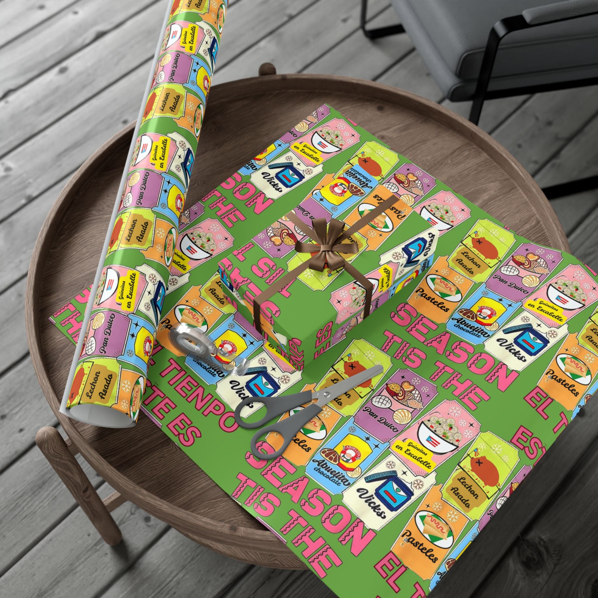Puerto Rico Wrapping Paper – Cultural Gift Wrap | Boricua Heritage Design | Holiday & Celebration Gift Packaging