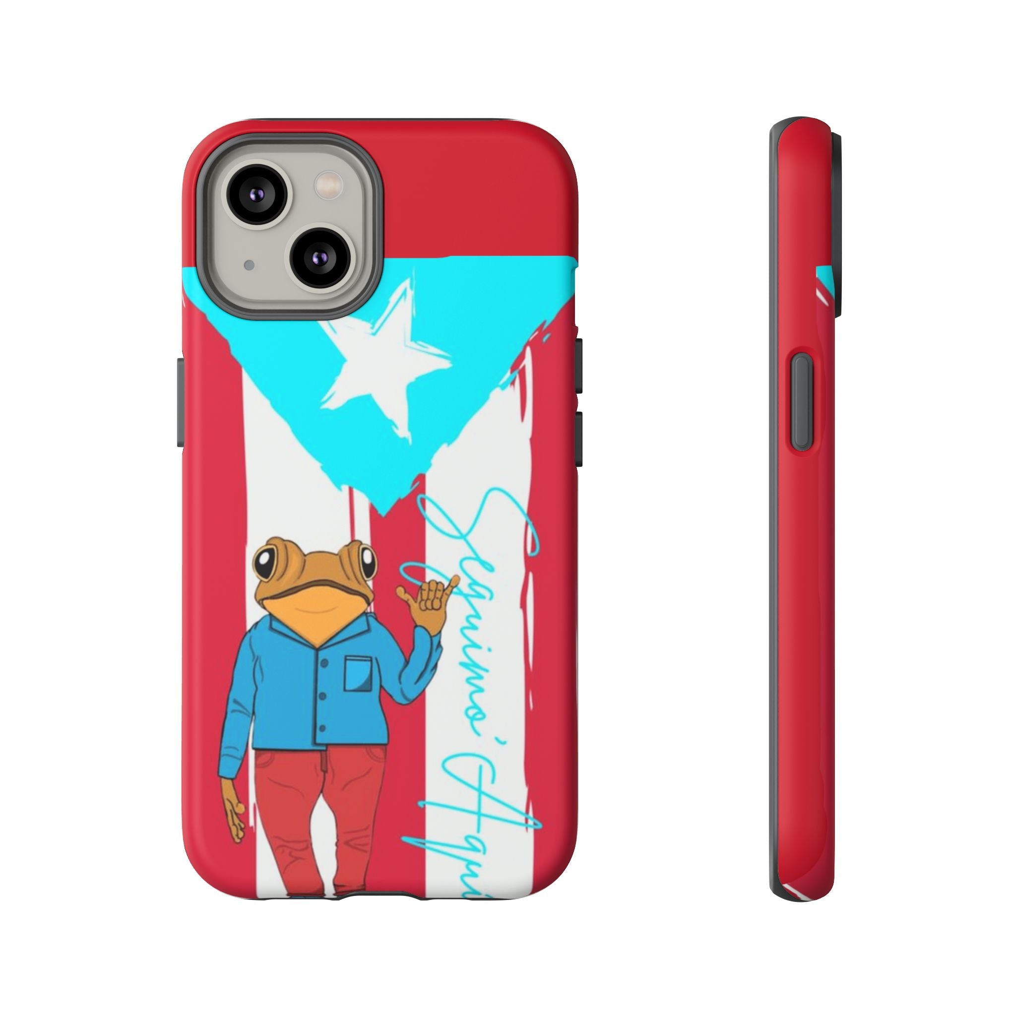 Puerto Rican Flag Frog Design ("Señorita Hops")Phone Case Isla del Encanto Phone Case – Puerto Rican Style