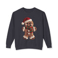 Gingerbread Cookie Christmas Sweatshirt – Cute Santa Hat & Scarf Holiday Crewneck