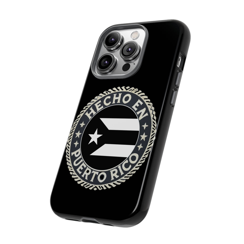 Hecho en Puerto Rico Phone Case  Puerto Rican Flag Emblem Tough Protective Cover