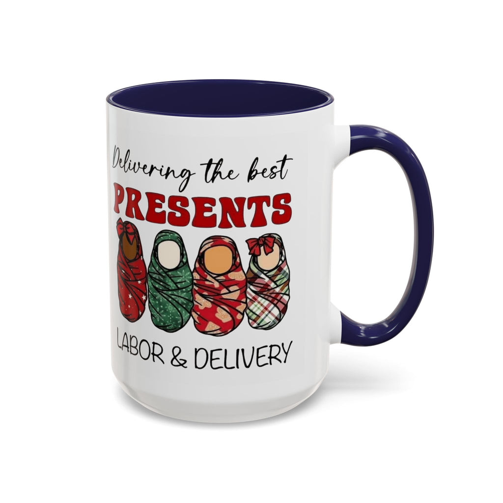 Christmas Presents Delivery Coffee Mug — "Delivering the Best Presents" Accent Mug Medical Christmas Mug,
