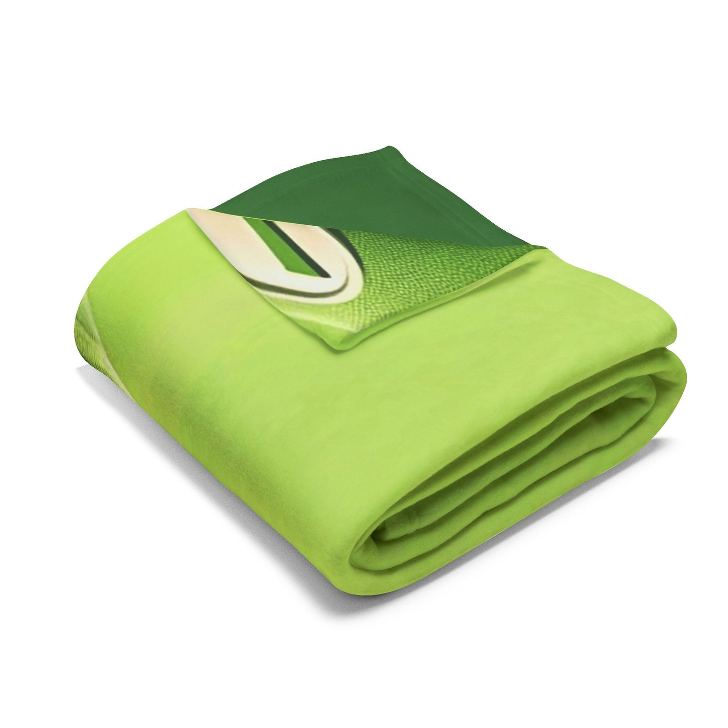 Luigi Peek Fleece Blanket – Green Video Game Character Throw