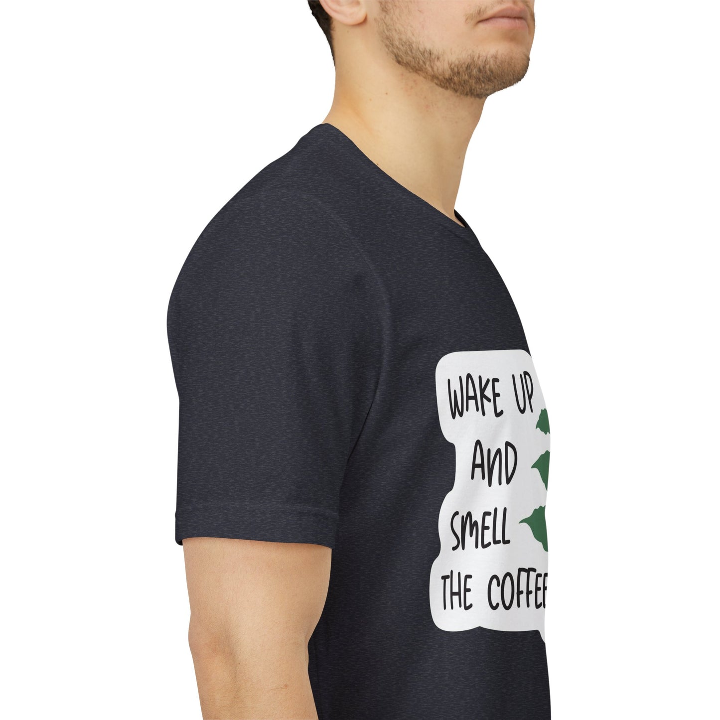 Wake Up and Smell the Coffee Tee  Coffee Plant Graphic T-Shirt
