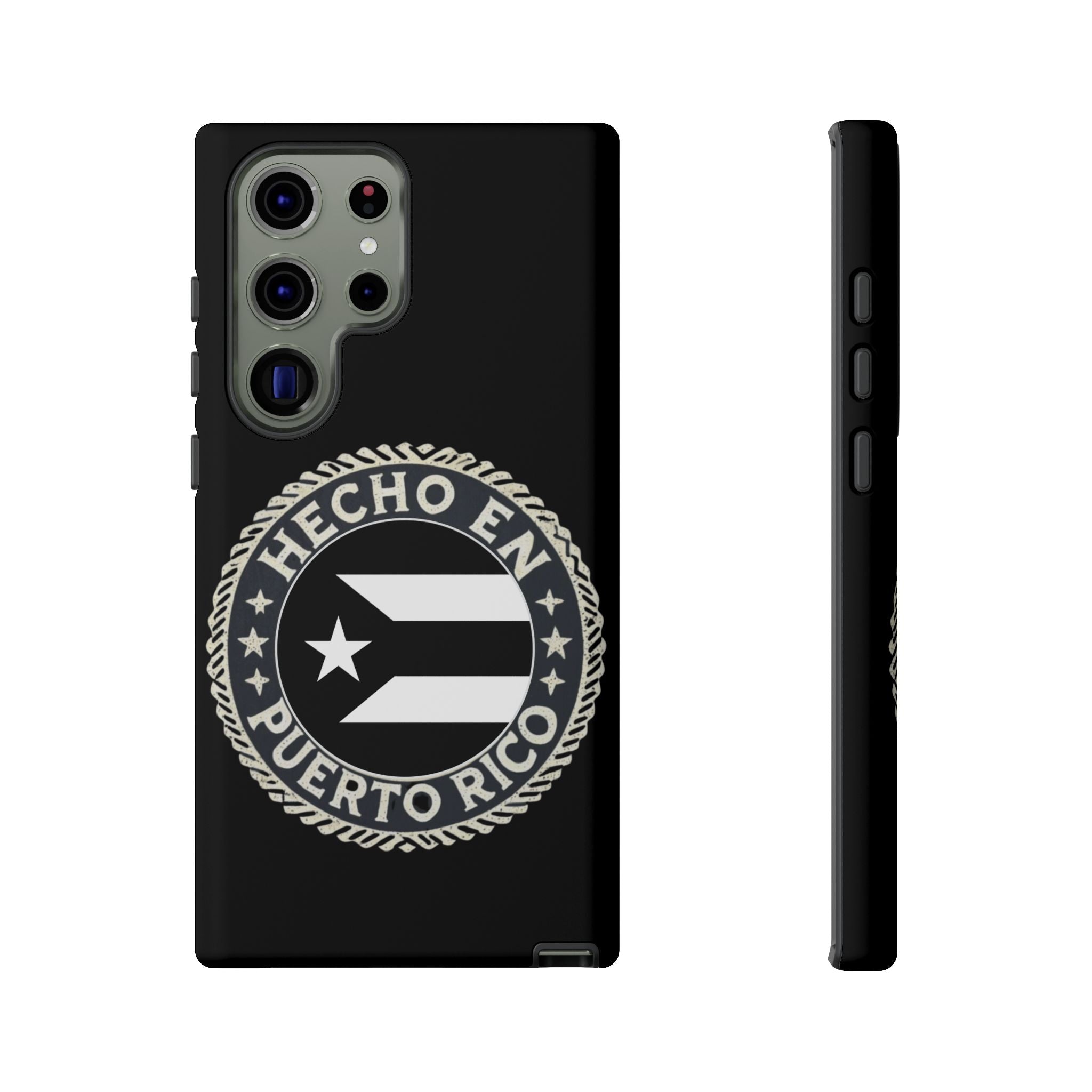 Hecho en Puerto Rico Phone Case  Puerto Rican Flag Emblem Tough Protective Cover
