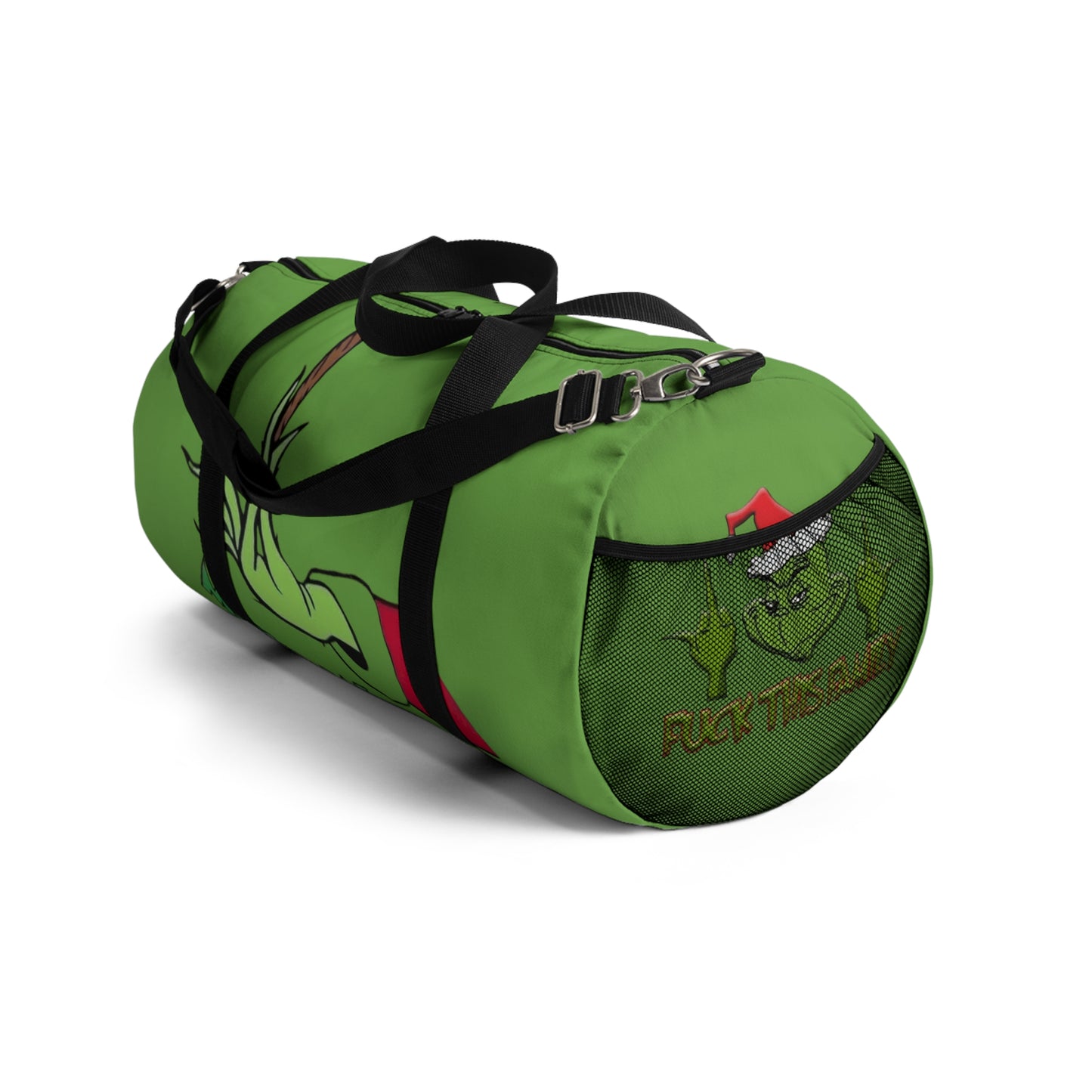 Grinch Sleigh Nap Duffel Bag — Holiday Travel & Gym Bag