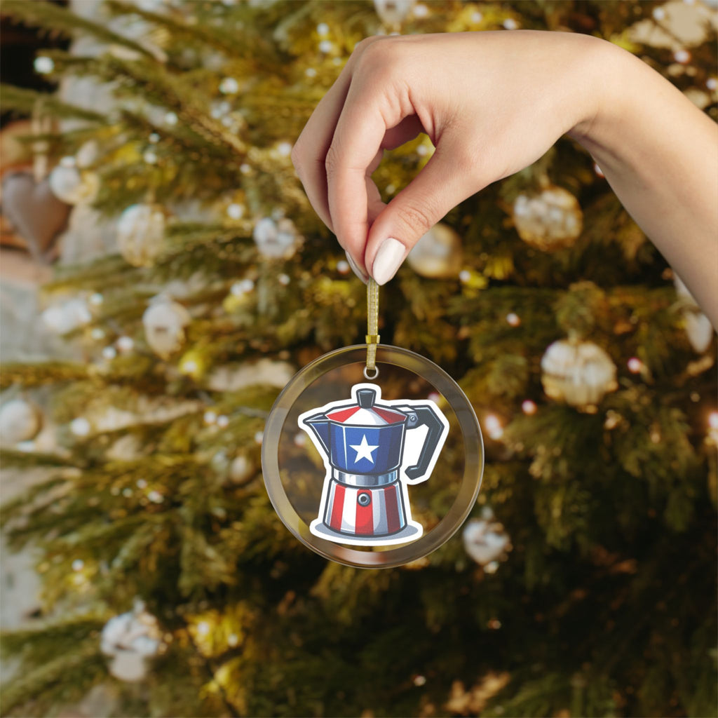 Glass Ornaments Puerto Rico always shines bright Celebrate Navidad Boricua