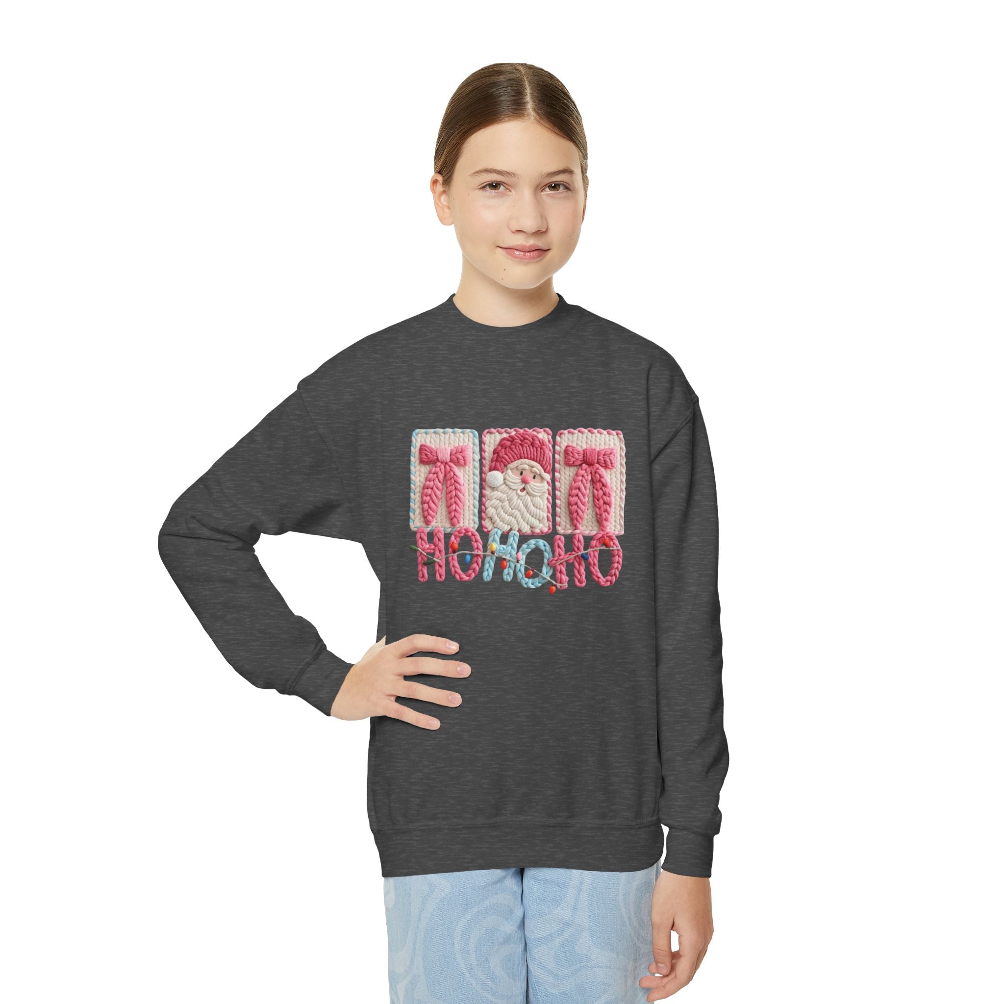 Youth Christmas 'HOHOHO' Crewneck Sweatshirt