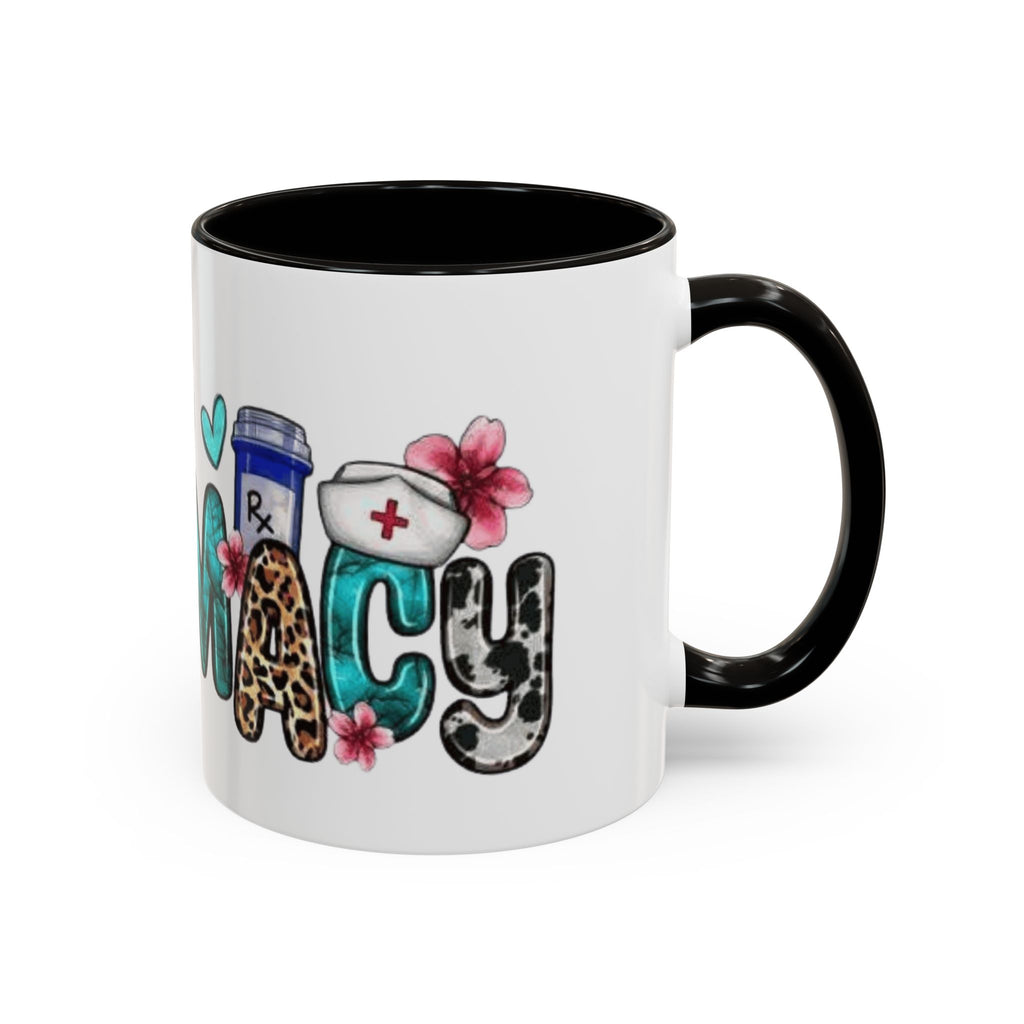 Pharmacy Nurse Coffee Mug — Cute Leopard & Teal Medical Design (11oz/15oz)Christmas mug for all healthcare heroes