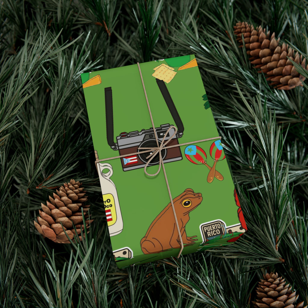 Navidad en Puerto Rico Wrapping Paper – Festive Boricua Holiday Gift Wrap 🇵🇷🎄