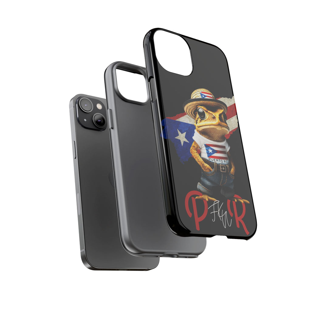 Puerto Rican Frog Tough Phone Case  Puerto Rico Flag Patriotic Protective Case
