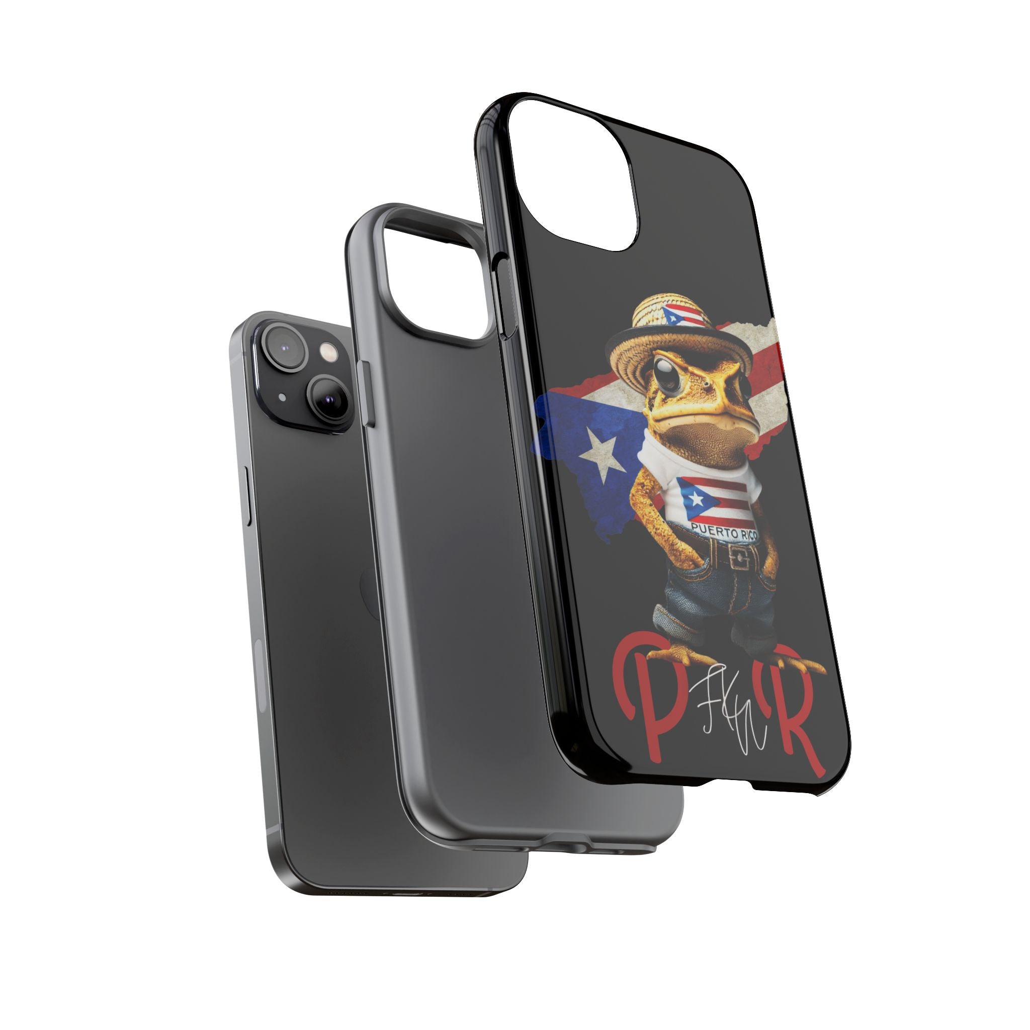 Puerto Rican Frog Tough Phone Case  Puerto Rico Flag Patriotic Protective Case