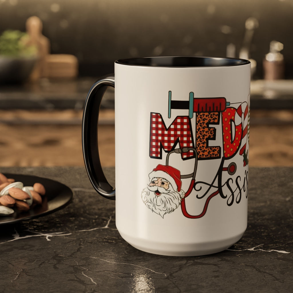 Medical Assistant Christmas Mug — Festive Colorful 11oz/15oz Coffee Cup Medical Christmas Mug