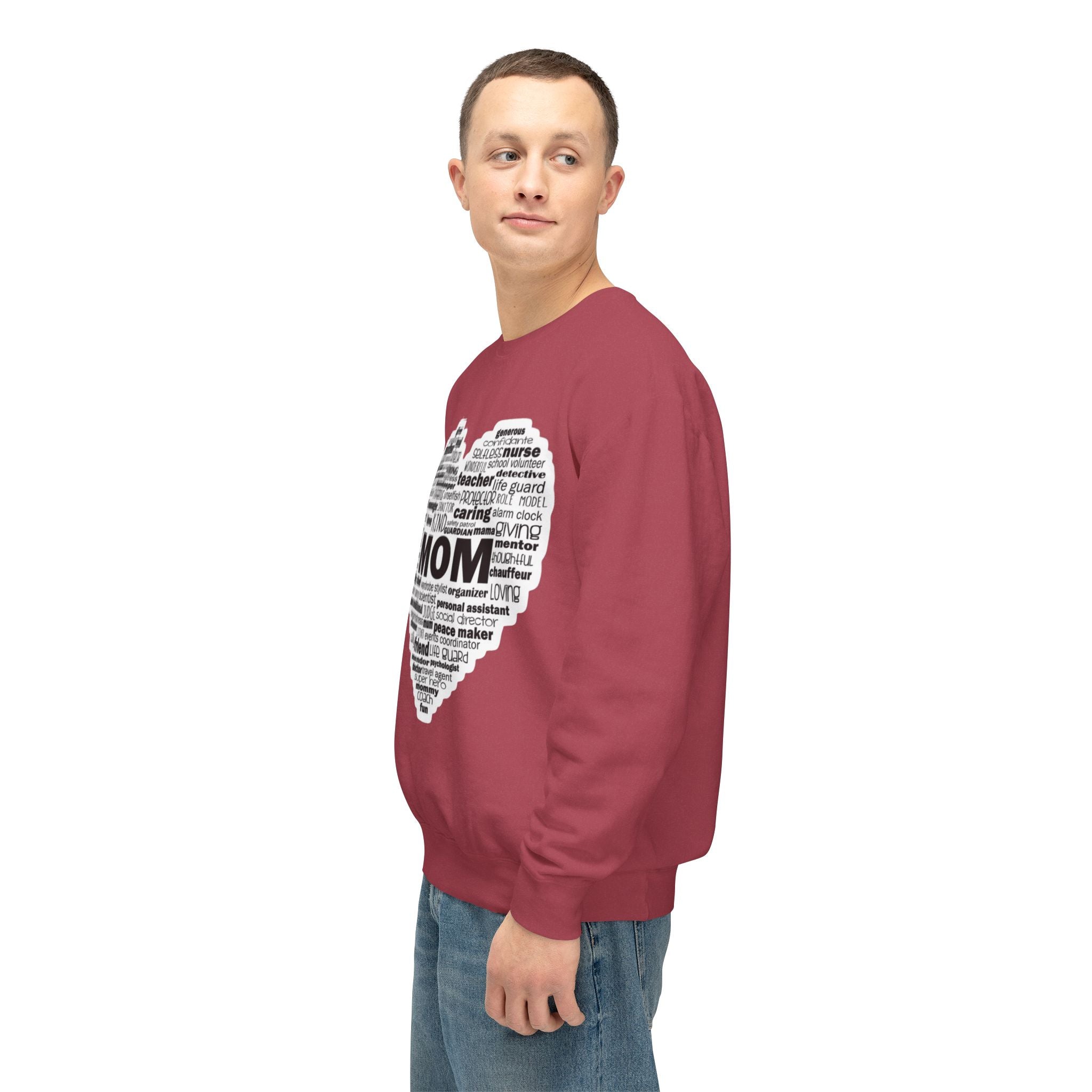 Mom Word-Cloud Heart Sweatshirt  Mother's Day Gift