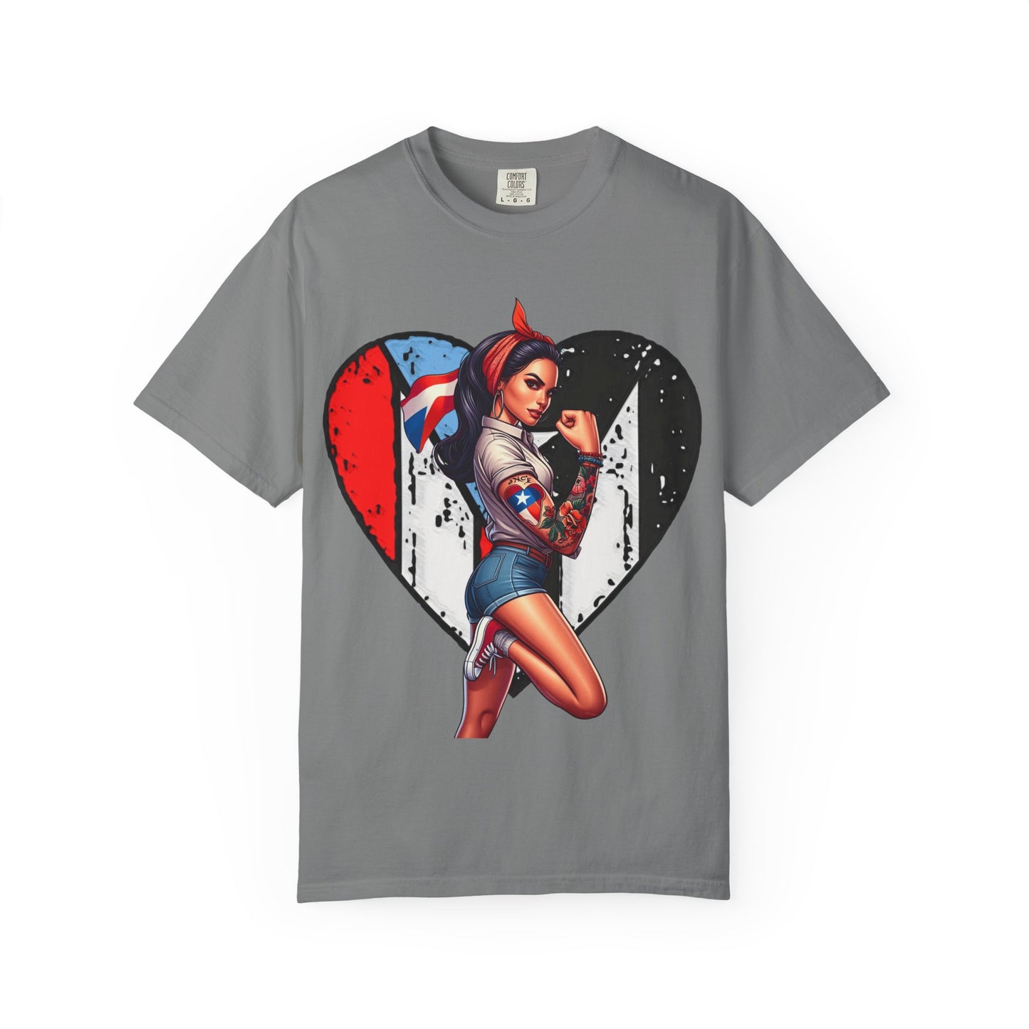Puerto Rico Mi Amor Journal of Heritage & Heart Unisex Garment-Dyed T-shirt