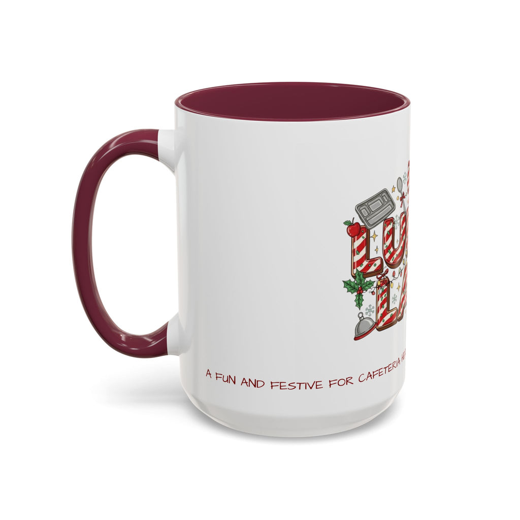 Lunch Lady Mug "Cafeteria Hero Who Feeds the Whole School With Love" | 11oz/15oz Gift  School Staff Christmas Mug Collection