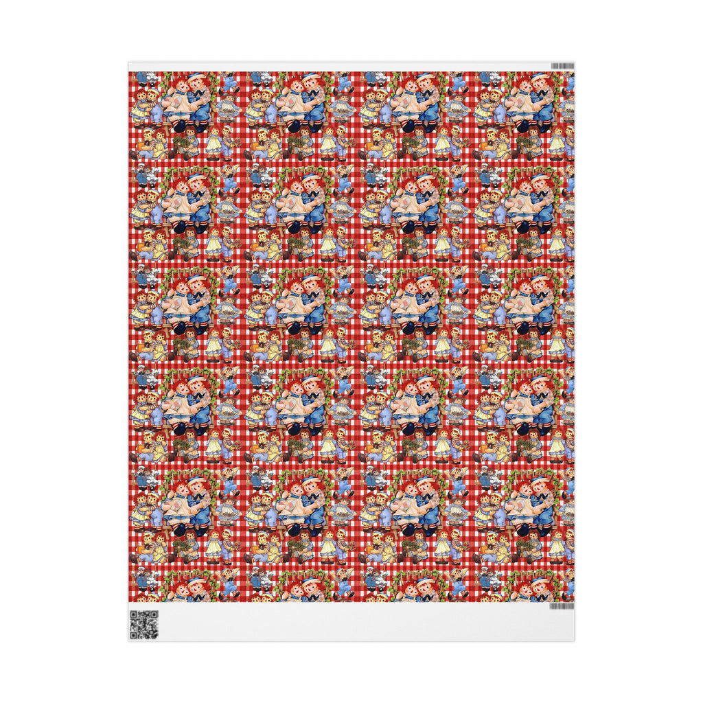 Wrapping Paper Roll — Colorful Picnic Cartoon Pattern (Holiday & Birthday Gift Wrap)