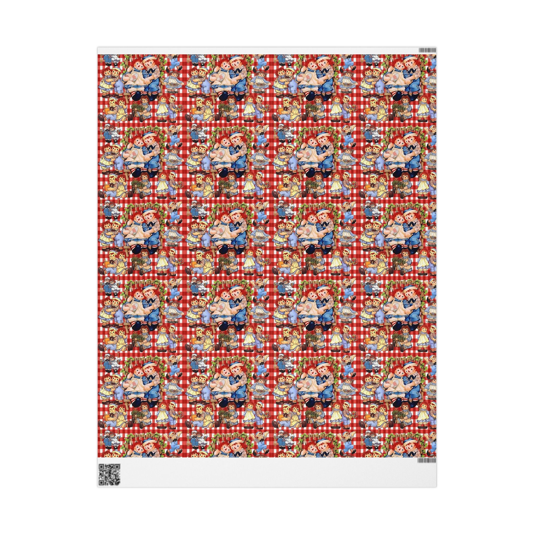 Wrapping Paper Roll — Colorful Picnic Cartoon Pattern (Holiday & Birthday Gift Wrap)