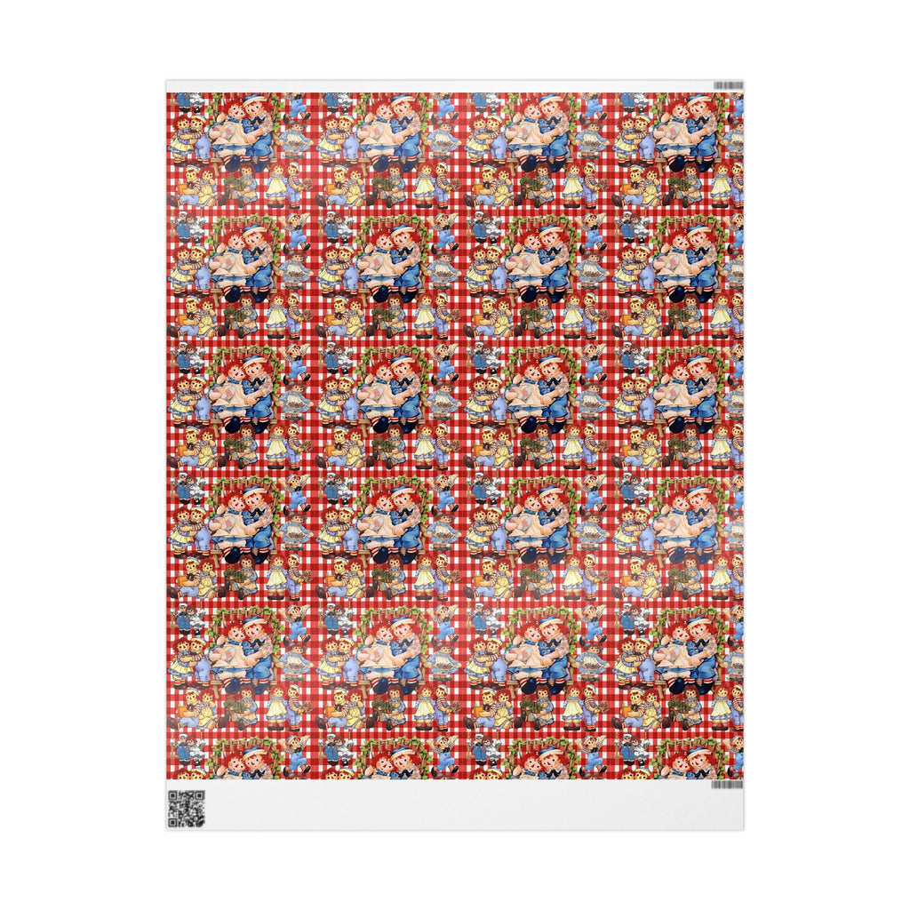 Wrapping Paper Roll — Colorful Picnic Cartoon Pattern (Holiday & Birthday Gift Wrap)