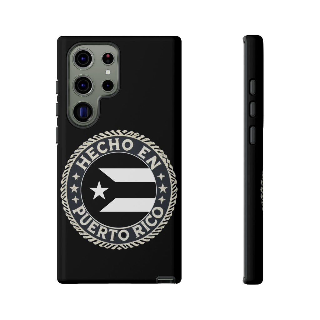 Hecho en Puerto Rico Phone Case  Puerto Rican Flag Emblem Tough Protective Cover