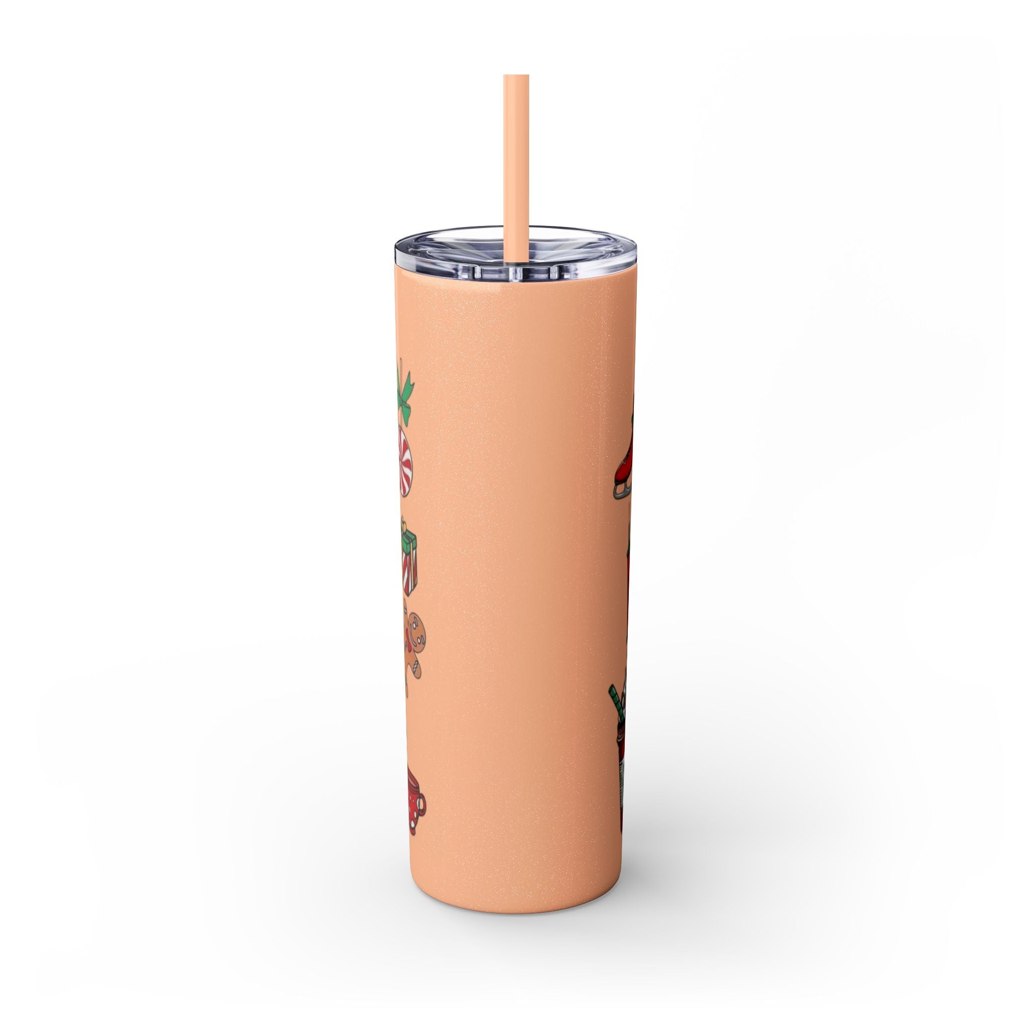 Emergency Department Nurse Christmas Skinny Tumbler - 20oz Holiday Medical Travel Cup with Straw Medical Christmas Mug